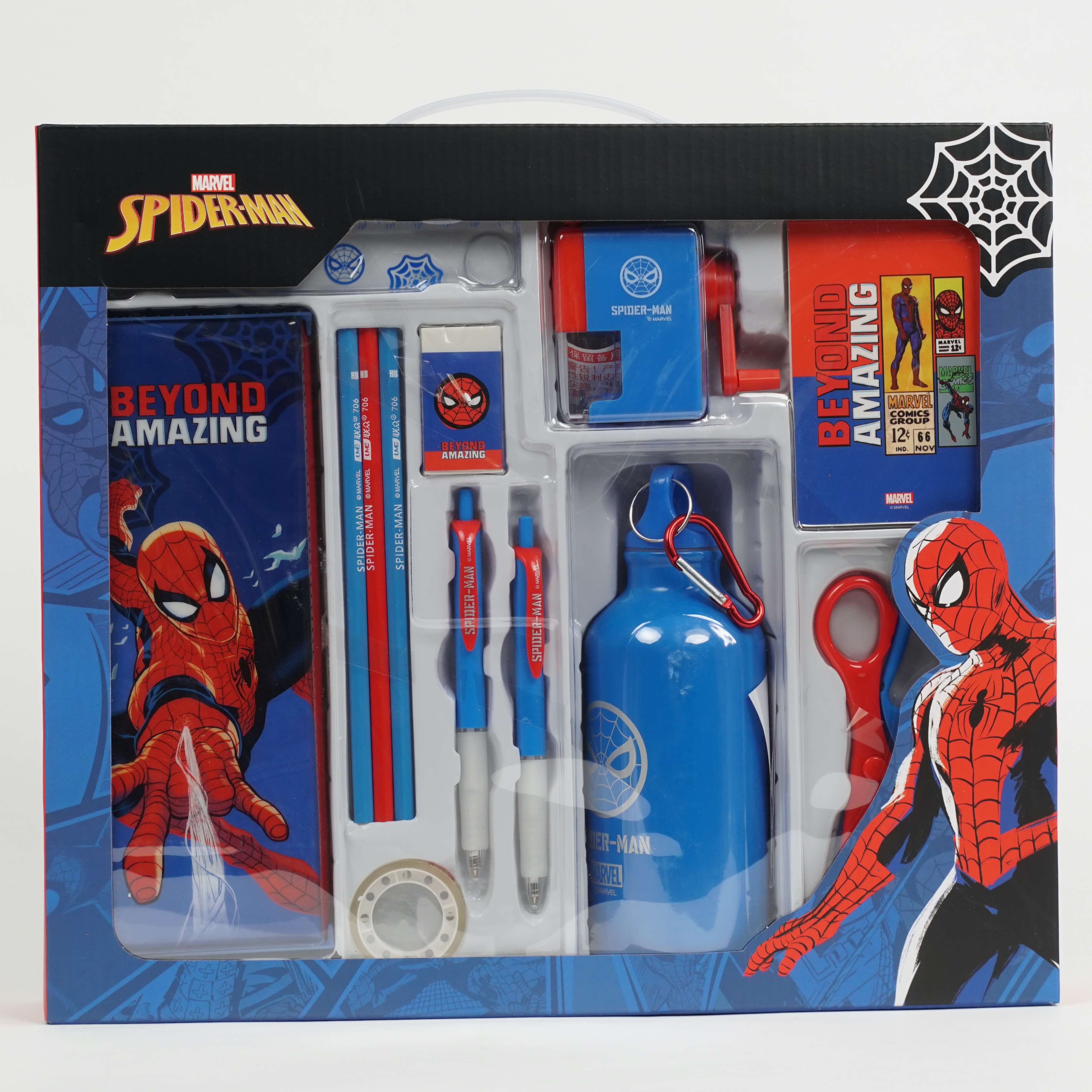 Kit Scolaire Spider-Man – Ensemble de 13 Pièces pour Enfants