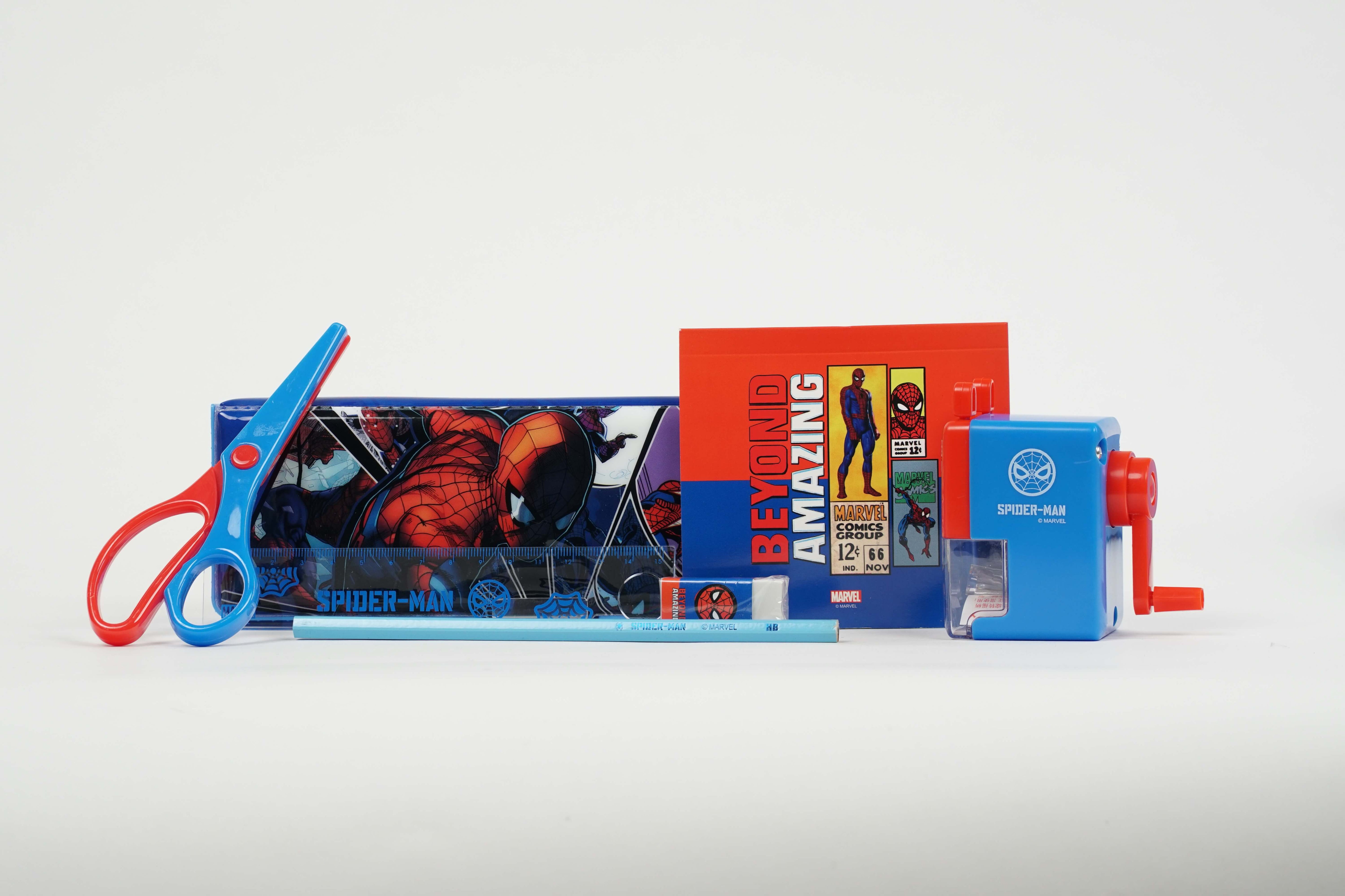 Kit Scolaire Spider-Man – Ensemble de 7 Pièces pour Enfants