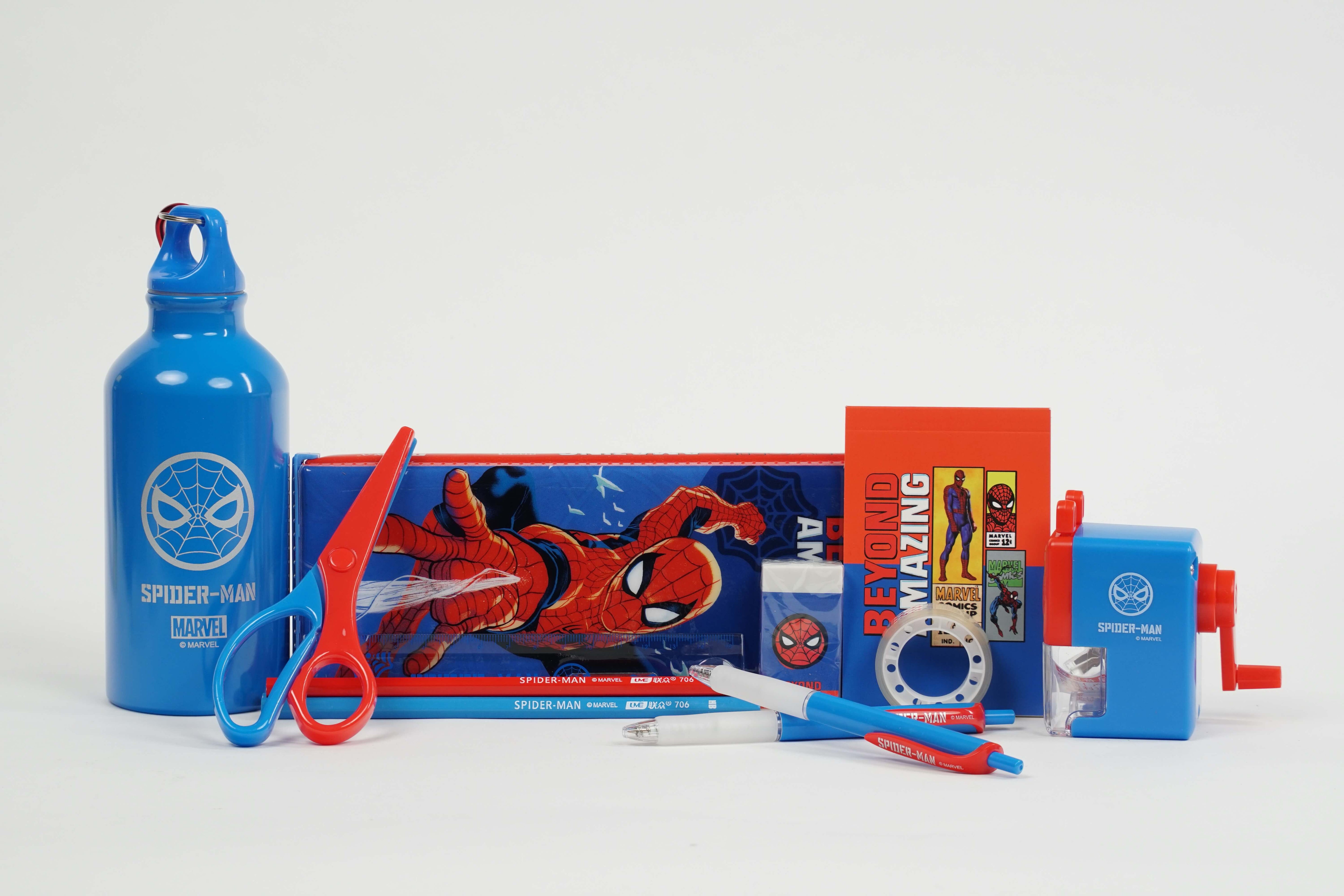 Kit Scolaire Spider-Man – Ensemble de 13 Pièces pour Enfants