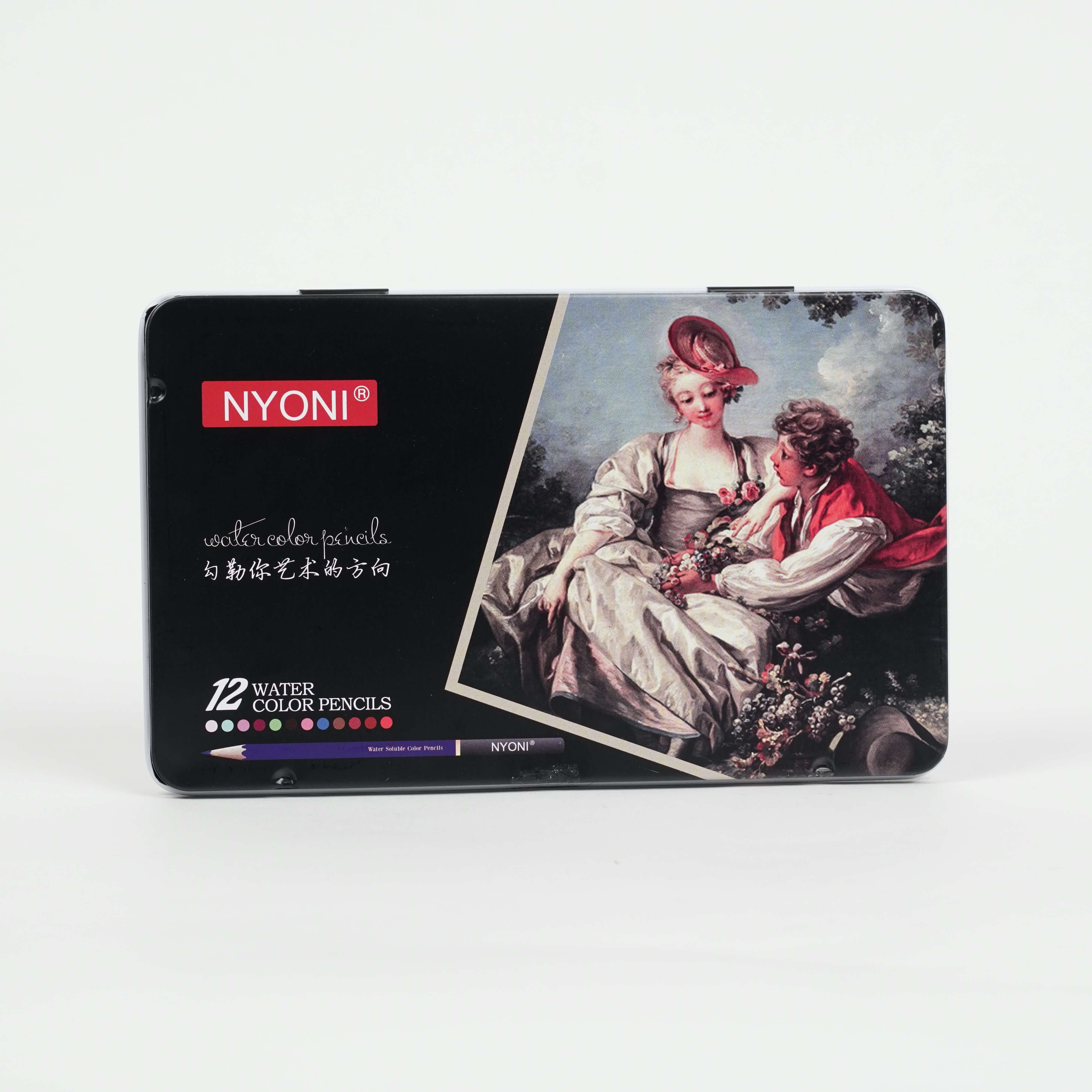 Crayons Aquarellables NYONI – 12 Couleurs