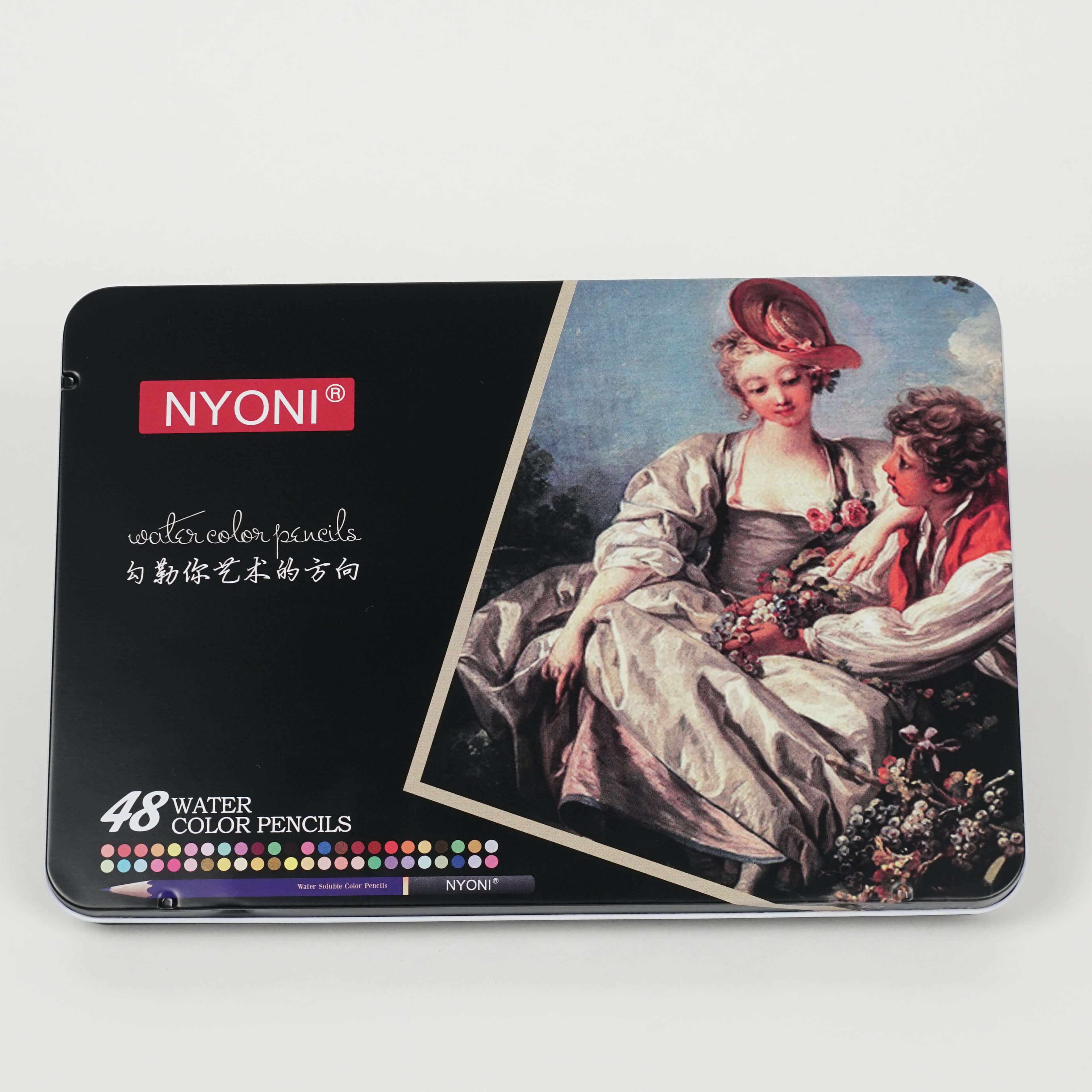 Crayons Aquarellables NYONI – 48 Couleurs