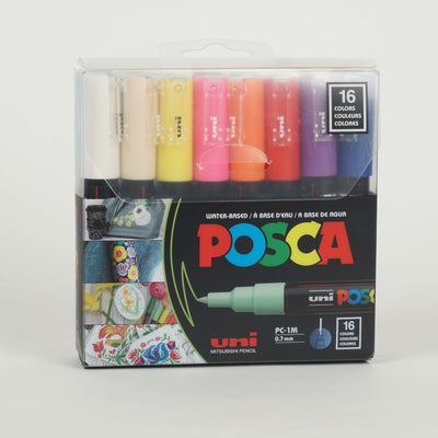 Feutres Posca – Pack de 16 Couleurs